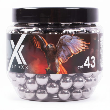 id-paintball shoXx Falcon .43 Stahlkugeln Glasbreaker in einer praktischen Schraubdose mit 230 Stück Inhalt