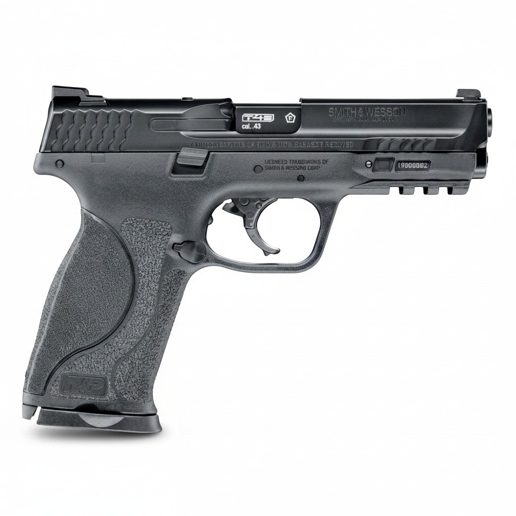 id-paintball T4E Smith & Wesson M&P9 2.0 Trainingspistole in Schwarz mit Blowback-Funktion und Picatinny-Schiene