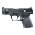 id-paintball Smith & Wesson M&P9c Schreckschusspistole in Schwarz mit brüniertem Schlitten und ergonomischem Griffstück