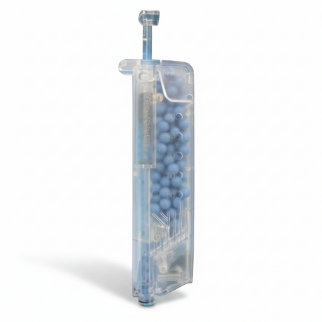 id-paintball Speedloader für 6mm Softair BBs mit transparentem Gehäuse und 100 Schuss Kapazität