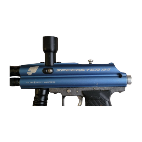id-paintball Pro Toyz Speedster MG Paintball Markierer in Blau mit Metallgehäuse und Spyder-Laufgewinde
