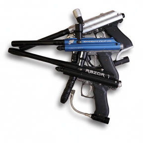 id-paintball Pro Toyz Speedster MG und Umarex Razor Paintball Markierer in verschiedenen Farben