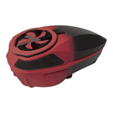 id-paintball Virtue Spire 5 Paintball Hopper in Rot-Schwarz-Farbverlauf mit robustem Nylon-Gehäuse