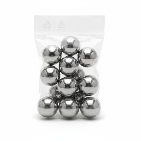 id-paintball Glasbreaker Stahlkugeln Kaliber 50 in einer transparenten Plastiktüte für Trainingszwecke