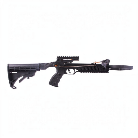 id-paintball Steambow AR-6 Stinger 2 Survival Armbrust in Schwarz mit verstellbarem AR-15 Schaft und Polymergehäuse