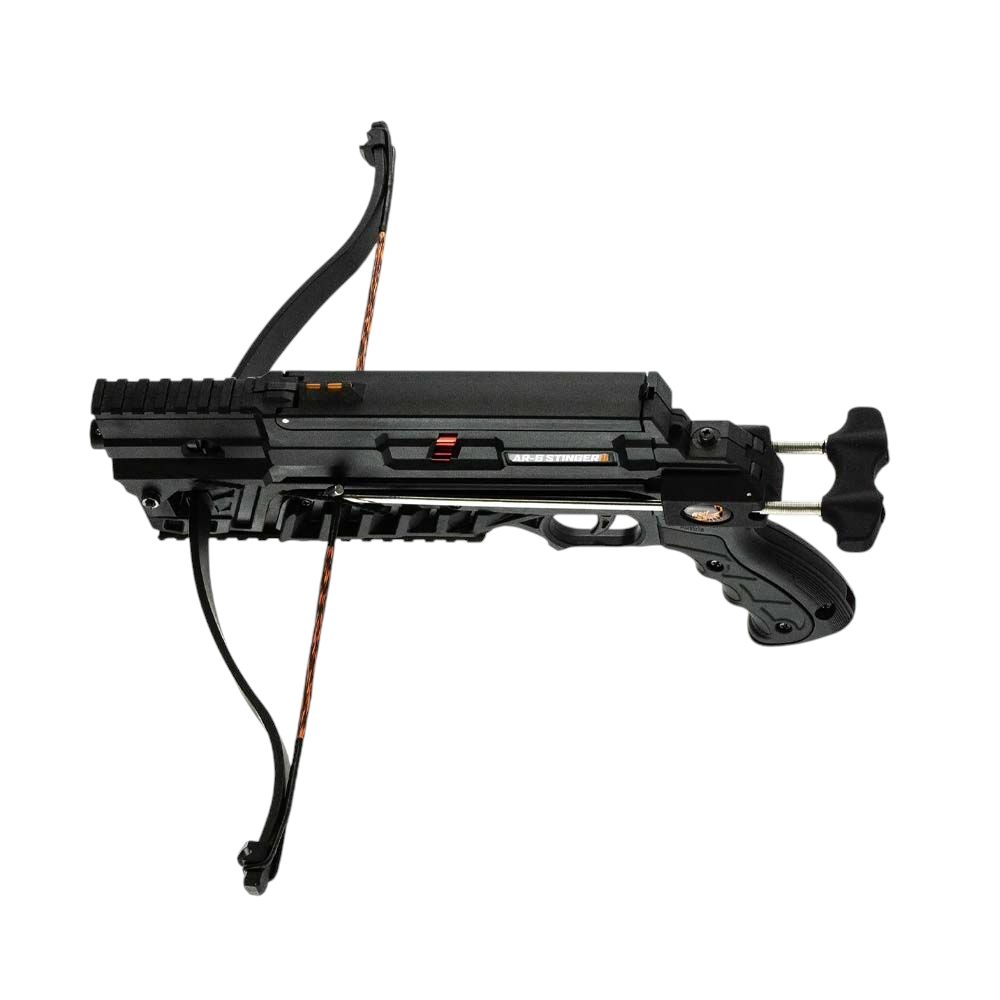 id-paintball Steambow AR 6 Stinger 2 Compact Pistolenarmbrust aus schwarzem Polymer mit 6-Schuss-Magazin