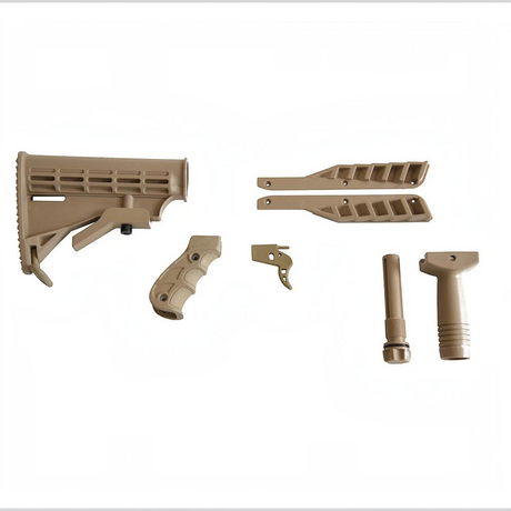 id-paintball Steambow AR-Series Customizing Kit in Sand Tan aus schlagfestem Polymer mit Schulterstütze und Griffen
