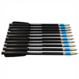 id-paintball Steambow Carbonpfeile AR-Series mit schwarzem Hybridschaft, Edelstahlspitze und blauem Aluminiumring