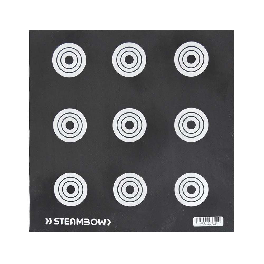 id-paintball Steambow Pfeilfangmatte 50x50 cm mit neun Zielkreisen für präzises Armbrusttraining