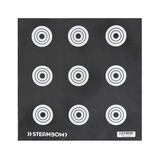 id-paintball Steambow Pfeilfangmatte 50x50 cm mit neun Zielkreisen für präzises Armbrusttraining