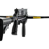 id-paintball Steambow AR-6 Stinger II Tactical Armbrust aus schwarzem Polymer mit verstellbarem Schaft und Vordergriff