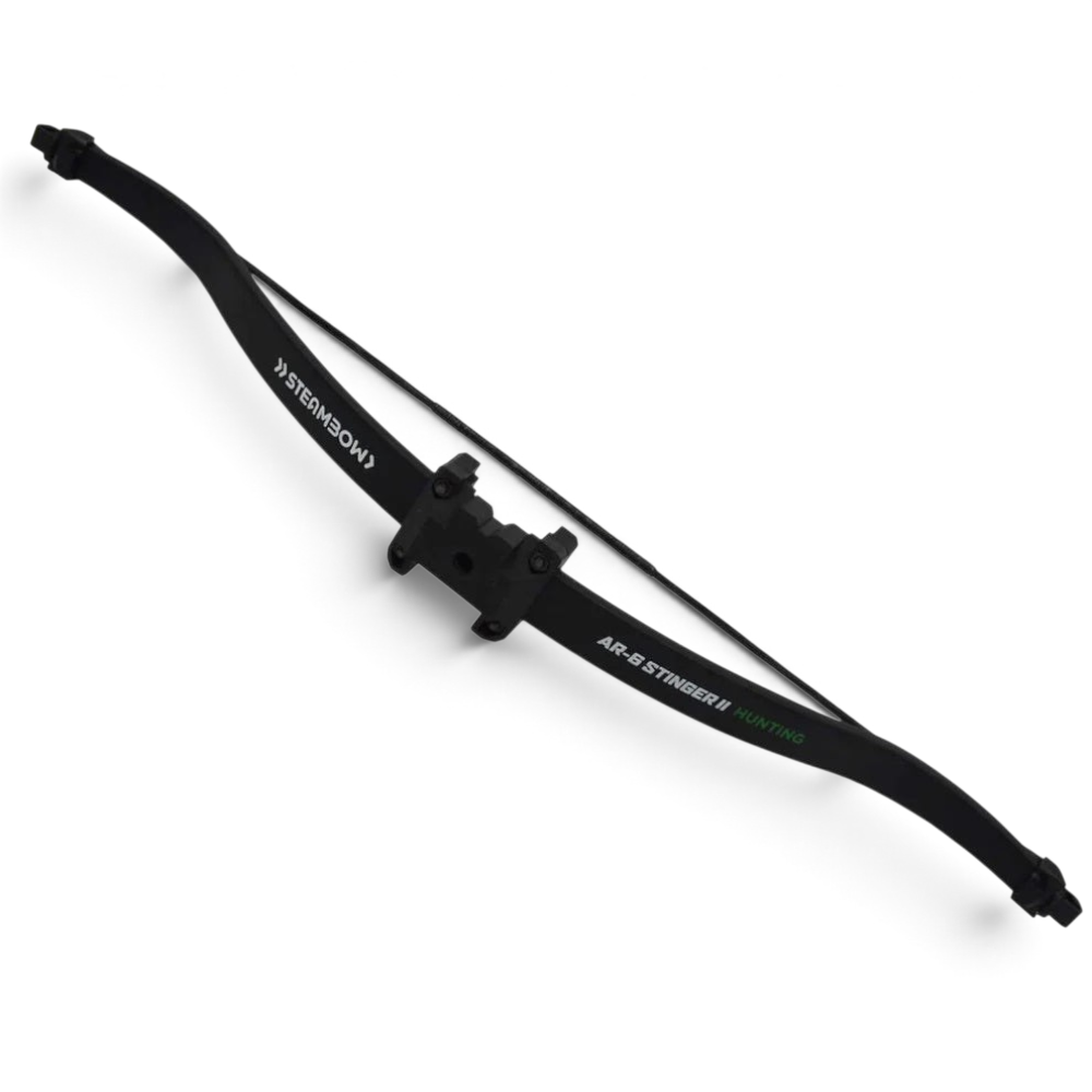 id-paintball Steambow AR-6 Stinger II Hunting Wurfarm mit 150 lbs Zuggewicht aus Carbon und Glasfaser