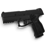 id-paintball ASG Steyr L9-A2 Airsoftpistole in Schwarz mit Metallschlitten, Polymer-Griffstück und 22-mm-Rail