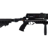 id-paintball Steambow AR-6 Stinger II Tactical Armbrust in Schwarz mit verstellbarem Schaft und Picatinny-Schiene