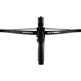 id-paintball Steambow AR-6 Stinger II Tactical Armbrust in Schwarz mit Magazin und Picatinny-Schiene von vorne