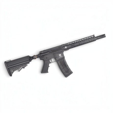 id-paintball First Strike T15 Gen 5 Paintball Markierer in Schwarz mit Magazin und Air-Stock-System