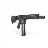 id-paintball First Strike T15 Gen 5 Paintball Markierer in Schwarz mit Magazin und taktischem Aluminium-Handguard