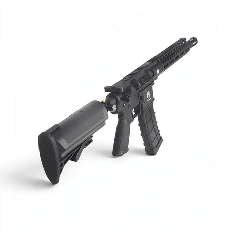 id-paintball First Strike T15 Gen 5 Paintball Markierer in Schwarz mit Magazin und Air-Stock-System
