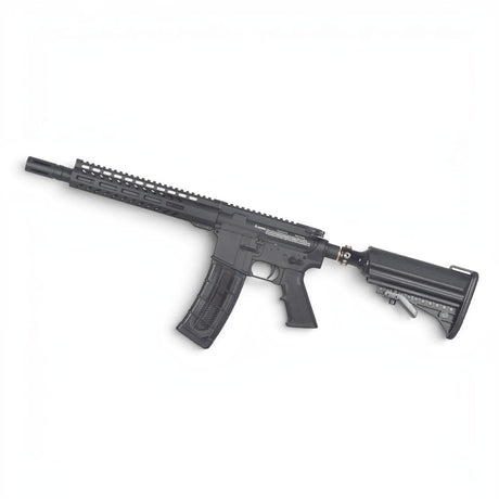 id-paintball First Strike T15 Gen 5 Paintball Markierer in Schwarz mit Aluminium-Gehäuse und Air-Stock-System