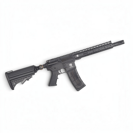 id-paintball First Strike T15 Gen 5 Paintball Markierer in Schwarz mit Magazin und Air-Stock-System
