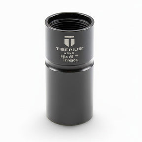 id-paintball Tiberius Arms T15 Laufadapter für A5-Gewinde aus schwarzem Metall für Paintball-Markierer