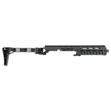 id-paintball T4E Carbine Conversion Kit für TR 50 aus schwarzem Polymer mit klappbarer Schulterstütze und Picatinny-Rail