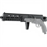 id-paintball T4E Carbine Conversion Kit für TR 50 Revolver aus schwarzem Polymer mit Picatinny-Schiene und M-LOK-Slots