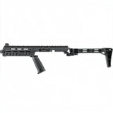 id-paintball T4E Carbine Conversion Kit aus schwarzem Polymer mit Picatinny-Schiene und klappbarer Schulterstütze