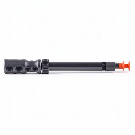id-paintball T4E Reinigungstool für HDP50 aus schwarzem Kunststoff mit rotem Gummiaufsatz zur Laufreinigung