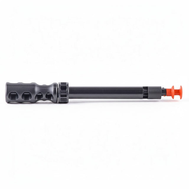 id-paintball T4E Reinigungstool für HDP50 aus schwarzem Kunststoff mit rotem Gummiaufsatz zur Laufreinigung