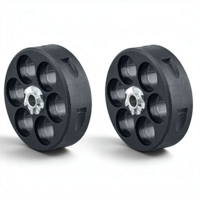 id-paintball T4E HDR 50 Ersatztrommel 2er Pack aus schwarzem Polymer für 6 Schuss Kaliber .50 Revolver