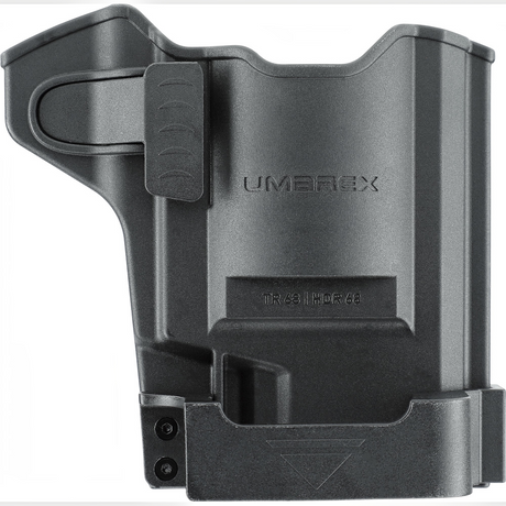 id-paintball T4E HDR 68 Paddle Schnellzieh Holster aus schwarzem Polymer mit Clip für Ersatztrommel