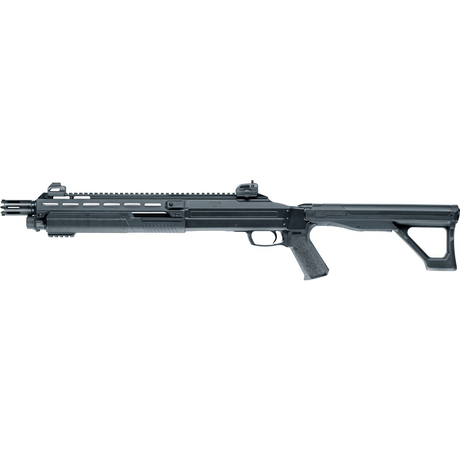 id-paintball T4E HDX 68 Pump-Action Shotgun in Schwarz mit Metallgehäuse und taktischem Design