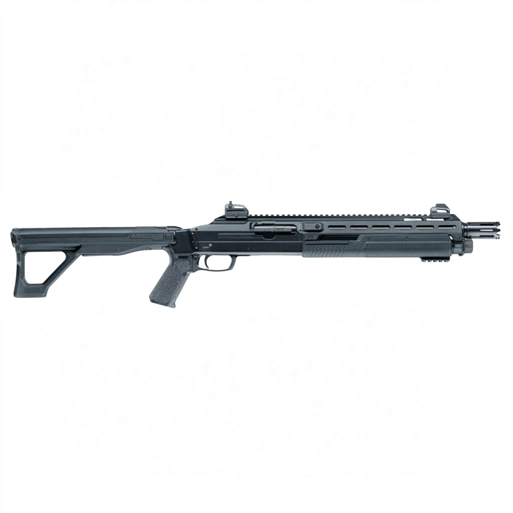 id-paintball T4E HDX 68 Pump-Action Shotgun in Schwarz mit Metallgehäuse und taktischem Design