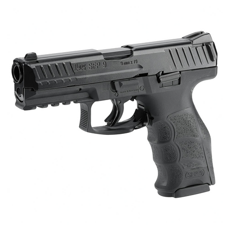 id-paintball T4E Heckler & Koch SFP9 RAM Markierer im Kaliber .43 mit Metallschlitten und schwarzem Polymergriff