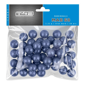 id-paintball T4E Sport MAB 68 Marking Balls im Kaliber .68 mit blauer Farbe im 50er Pack für Paintball Training