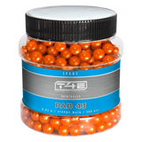 id-paintball T4E Sport PAB 43 cal Paintballs in einer 500er Dose mit leuchtend orangefarbenen Markierungskugeln