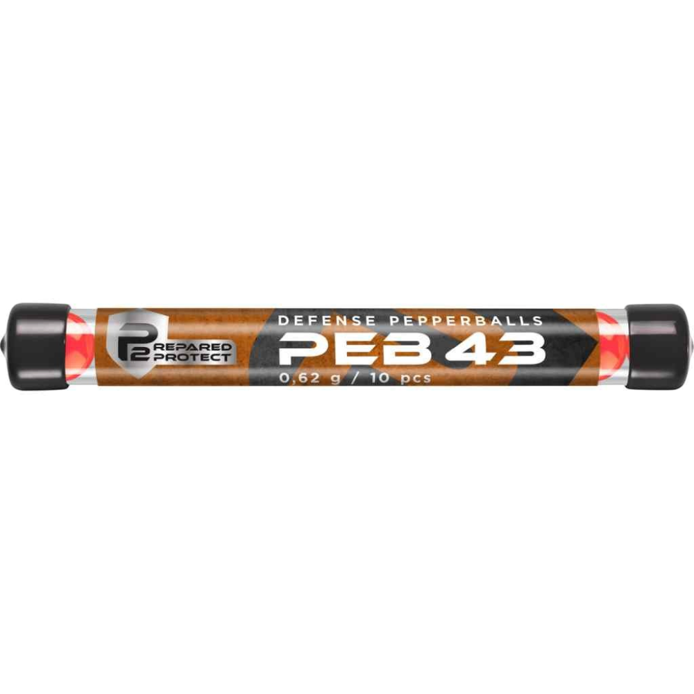 id-paintball T4E PEB43 Pfefferkugeln im Kaliber .43 in einer praktischen Verpackung zur Tierabwehr