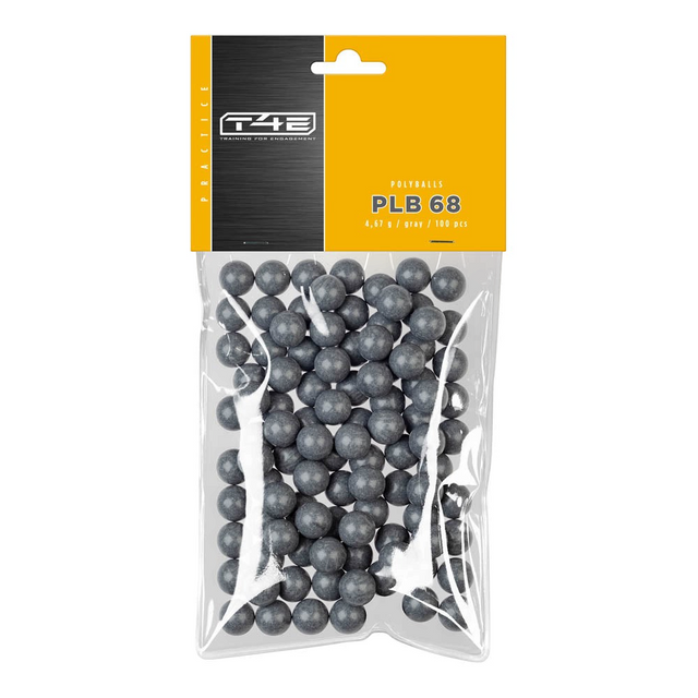 id-paintball T4E Practice PLB 68 Hartplastikgeschosse im Kaliber .68 in einer 100er Packung für Paintball Training