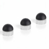 id-paintball T4E RBP 50 Präzisions-Gummigeschosse in Schwarz mit transparentem Treibspiegel für Kaliber .50