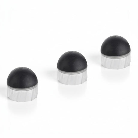 id-paintball T4E RBP 50 Präzisions-Gummigeschosse in Schwarz mit transparentem Treibspiegel für Kaliber .50