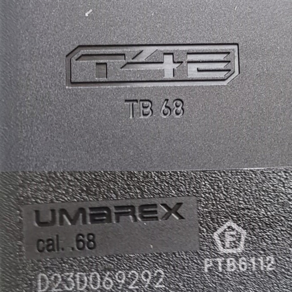 id-paintball T4E TB68 Gen2 Markierer Gehäuse mit eingraviertem Logo Kaliber .68 und Umarex Branding