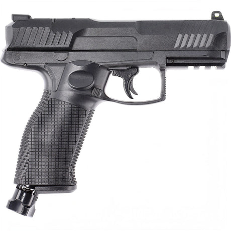 id-paintball T4E TPX 50 Gen2 Paintball Markierer in Schwarz mit Picatinny-Schiene und Fibervisierung