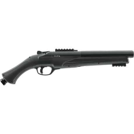 id-paintball T4E TS 68 Gen2 Schrotflinte mit Doppellauf, Picatinny-Schienen und ergonomischem Griff in Schwarz