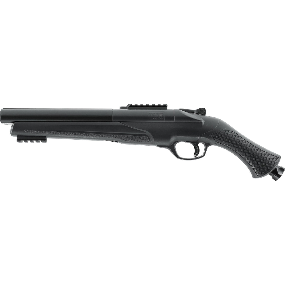 id-paintball T4E TS 68 Gen2 Tactical Shotgun mit Doppellauf, Picatinny-Schienen und ergonomischem Griff in Schwarz