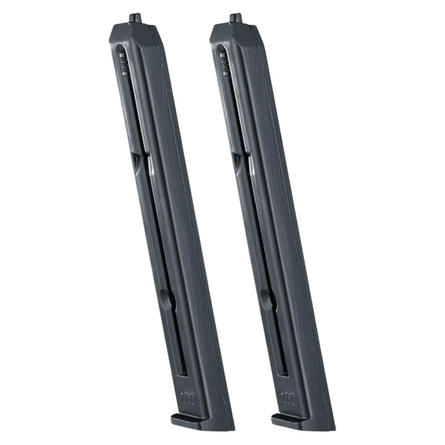 id-paintball Tac Kit XMB Ersatzmagazin Doppelpack für 4,5 mm Stahl-BBs, schwarze Magazine für Umarex UX XBG Pistolen