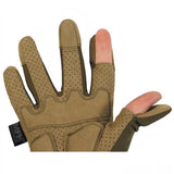 id-paintball Tactical Vollfingerhandschuhe Sniper Edition in Coyote mit umklappbarem Daumen und Zeigefinger