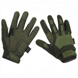 id-paintball Tactical Vollfingerhandschuhe Sniper Edition in Olivgrün mit Knöchelschutz und Klettverschluss