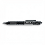 id-paintball Perfecta TP 6 taktischer Stift aus schwarzem Aluminium mit Glasbrecher und Stahlclip