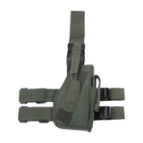 id-paintball taktisches Beinholster in Olivgrün aus Polyester mit Magazintasche und verstellbaren Gurten